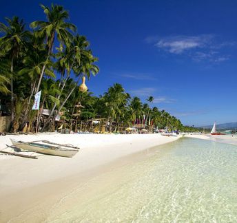 Philippines, Boracay island, White Beach, shallow water