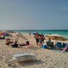 Puerto Rico, Culebra island, Playa Flamenco beach, parasols