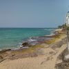 Puerto Rico island, San Juan, Condado beach, stones