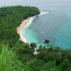 Sao Tome and Principe, Principe island, Banana beach, view from the top