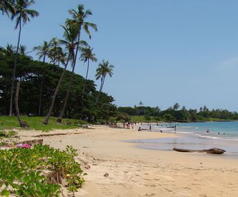 Sao Tome and Principe, Sao Tome island, Praia dos Tamarindos beach