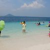 South Korea, Udo island, Seobin beach, in the water