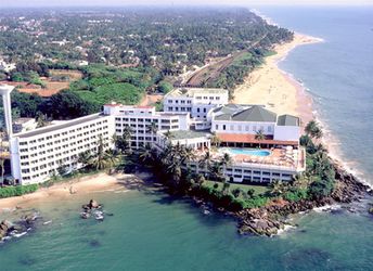 Sri Lanka, Mount Lavinia beach, hotel, aerial