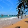 Sri Lanka, Negombo beach, wet sand