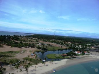 Sri Lanka, Pasikuda beach, aerial view