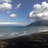 Syria, Kessab, Ras al-Bassit beach, black sand