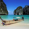 Thailand, Phi Phi, Maya Bay beach, boat