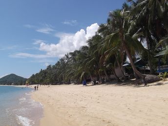 Thailand, Samui, Maenam beach, view to east