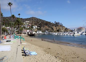 USA, California, Santa Catalina island, Avalon beach, sand