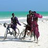 Zanzibar island, Paje beach, Maasai men