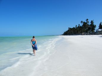 Zanzibar island, Paje beach, white sand