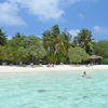 Adaaran Hudhuranfushi beach, palms