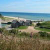 Canada, Prince Edward Island, Singing Sands beach, houses