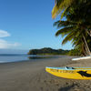 Costa Rica, Playa Samara beach, boat