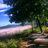 Costa Rica, Playa Tamarindo beach, chairs