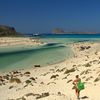 Greece, Crete island, Balos beach, walking down