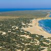 Greece, Crete island, Chrissi beach, aerial view