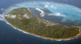 Maldives, Kaashidhoo island, aerial