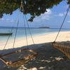 Maldives, Kendhoo beach, swings