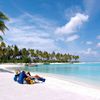 Maldives, Olhuveli beach, palms