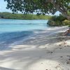 Maldives, Thulusdhoo beach, tree shadow