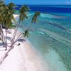 Maldives, Thulusdhoo beach, view from above