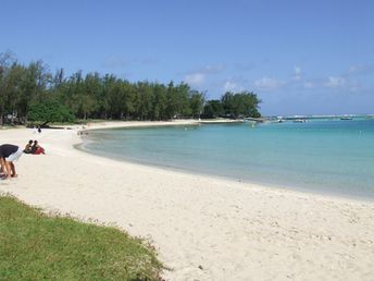 Mauritius island, Blue Bay beach, sand