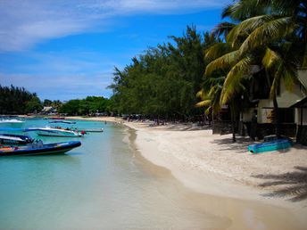 Mauritius island, Grand Baie beach, sand