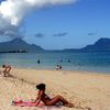 Mauritius island, Tamarin beach, tourists