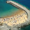 Portugal, Madeira island, Praia da Calheta beach