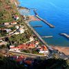 Portugal, Madeira island, Praia da Calheta, top view