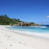 Seychelles, La Digue, Anse Cocos beach, white sand