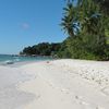 Seychelles, La Digue, Anse Severe beach, wet sand