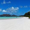 Seychelles, Praslin, Anse Volbert, white sand