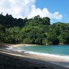 Trinidad and Tobago, Tobago, Englishman's Bay beach, shadow