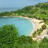 Trinidad and Tobago, Tobago, Parlatuvier Bay beach, view from top