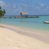 Trinidad and Tobago, Tobago, Pigeon Point beach, pier