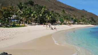 Fiji, Yasawa Islands, Waya island, Octopus Resort, hotel beach