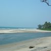 Goa, Ashwem beach, creek