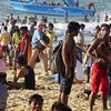 Goa, Calangute beach, local crowd