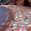 Greece, Red Beach, crowd