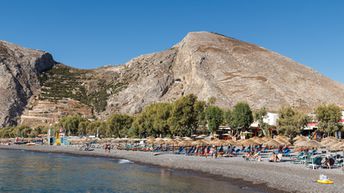 Greece, Santorini, Kamari beach