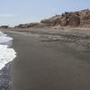 Greece, Santorini, Monolithos beach, water edge