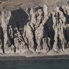 Greece, Santorini, Vlychada beach, view from water