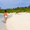 Maldives, Ari Atoll, Alifu Alifu, Feridhoo, bikini beach