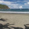 Nicaragua, San Juan del Sur beach, palm shadow