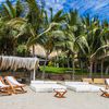 Peru, Mancora region, Las Pocitas beach, view from water