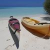 Rasdhoo beach, kayaks