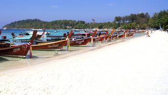 Thailand, Koh Lipe, Pattaya beach, boats