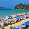 Thailand, Phuket, Kata beach, parasols